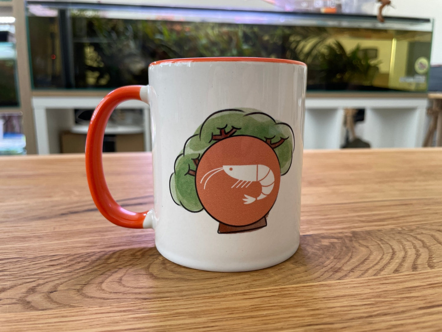 Firmentasse Rheingarnelen - Rückseite